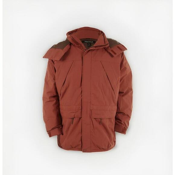 Marmot Yukon Parka Mens Down Coat Style # K9738 Large Orange
